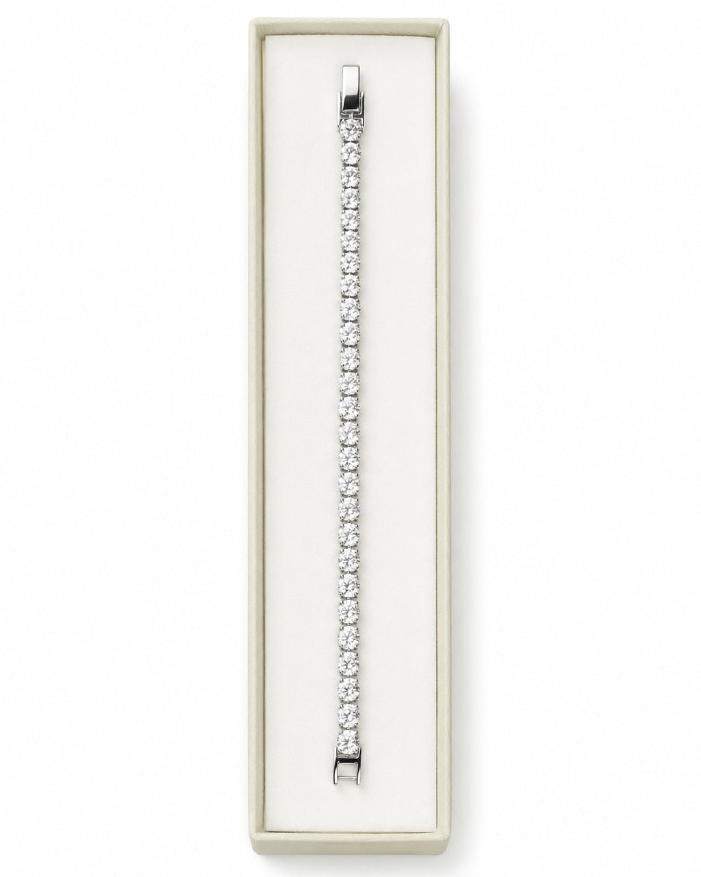 Bracciale Tennis MAXI CRYSTAL– Acciaio Inossidabile con Cristalli da 5 mm