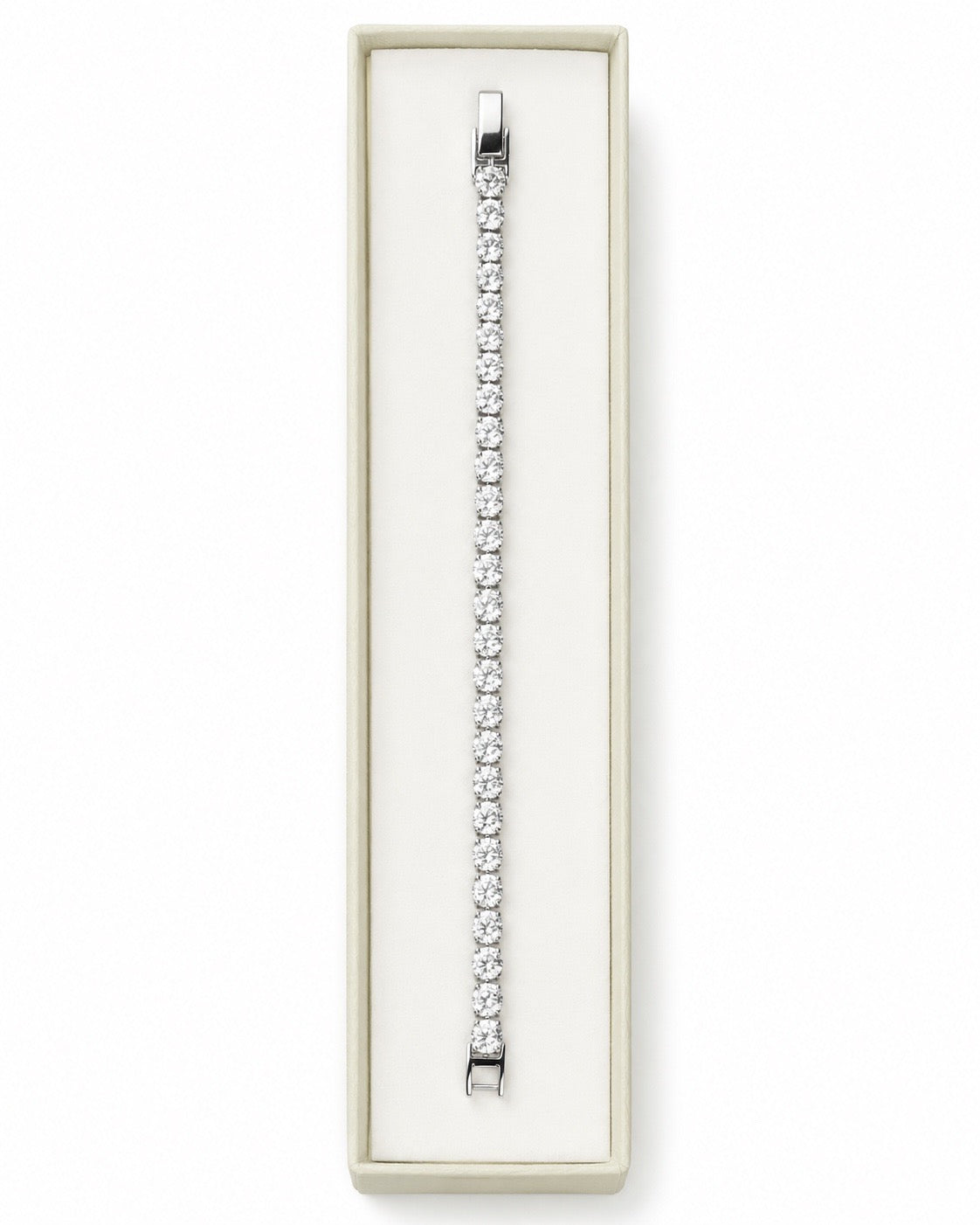Bracciale Tennis MAXI CRYSTAL– Acciaio Inossidabile con Cristalli da 5 mm